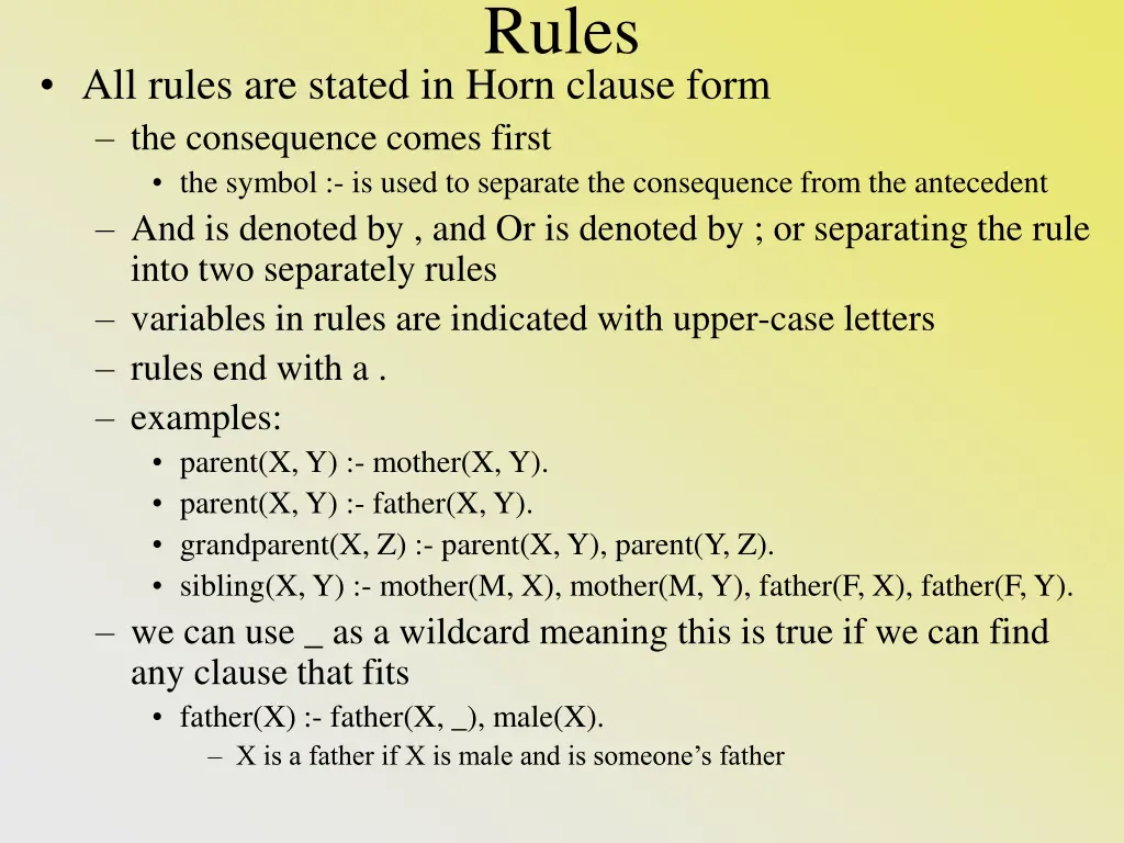 rules
