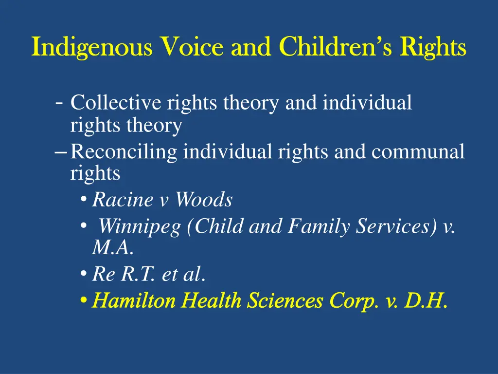 indigenous voice and children s rights