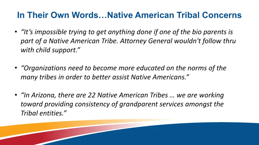 in their own words native american tribal concerns