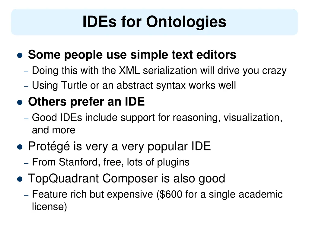 ides for ontologies