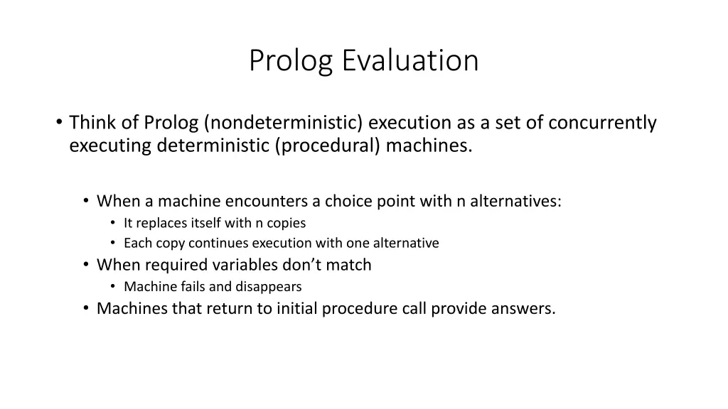 prolog evaluation