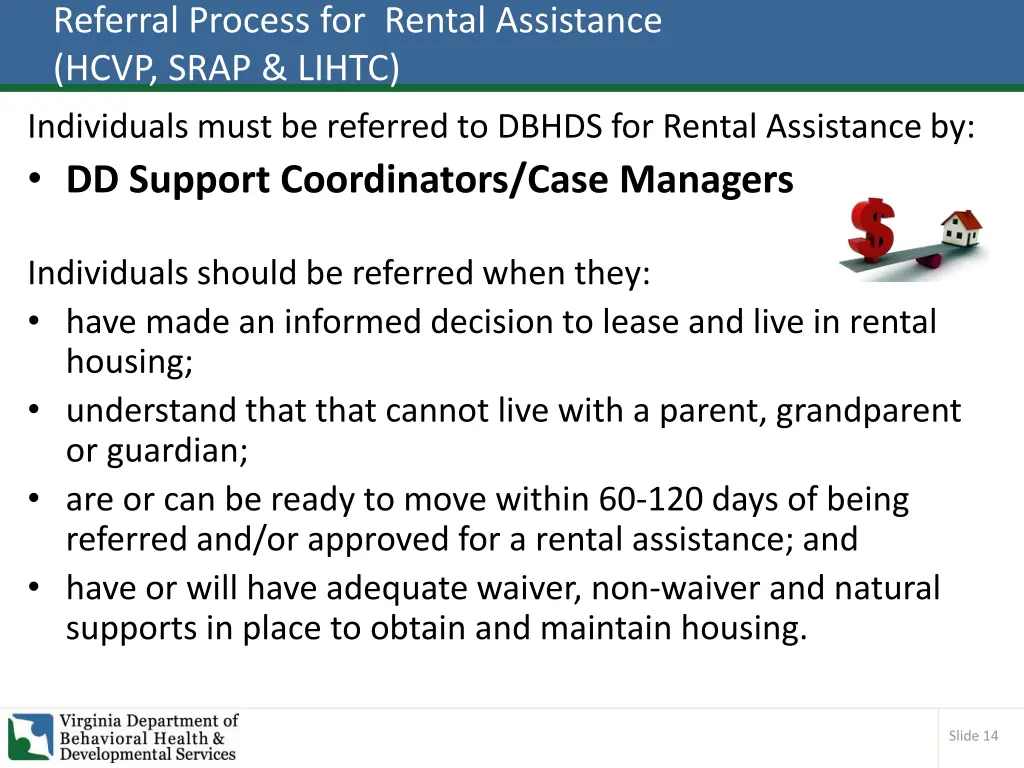 referral process for rental assistance hcvp srap