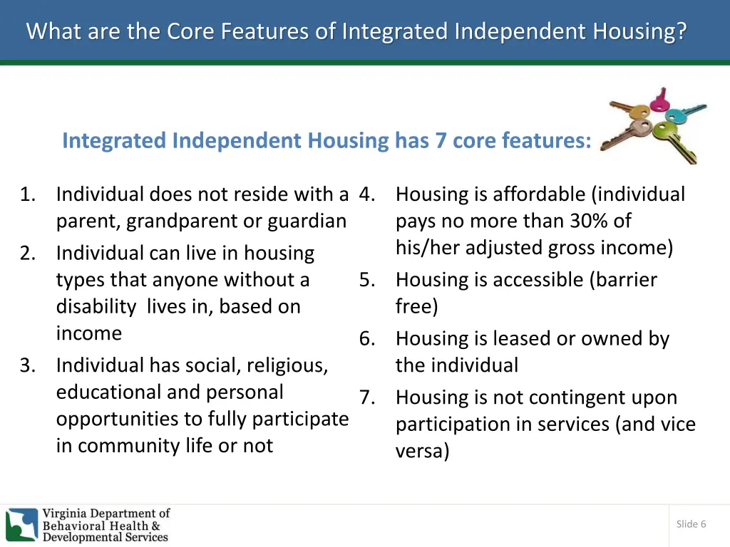 what are the core features of integrated