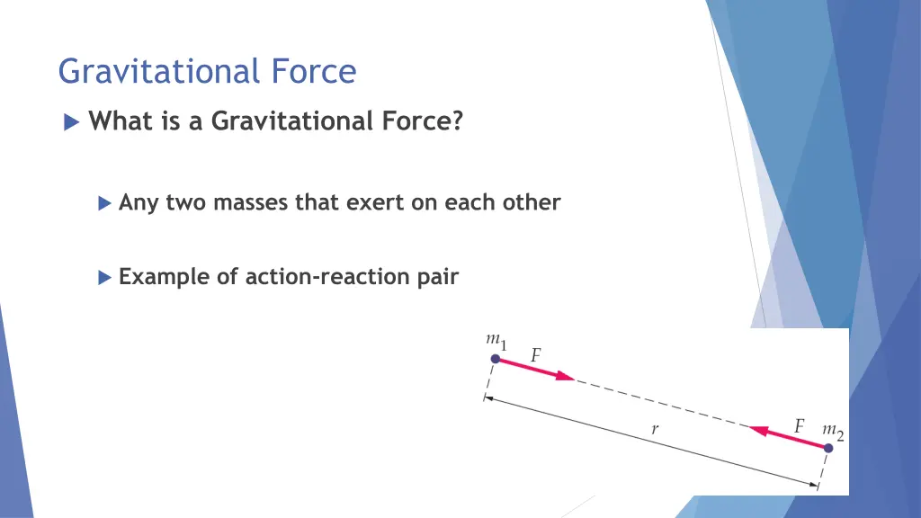 gravitational force