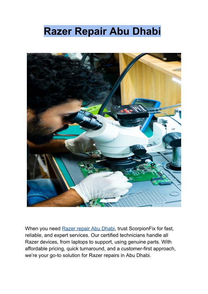 razer repair abu dhabi