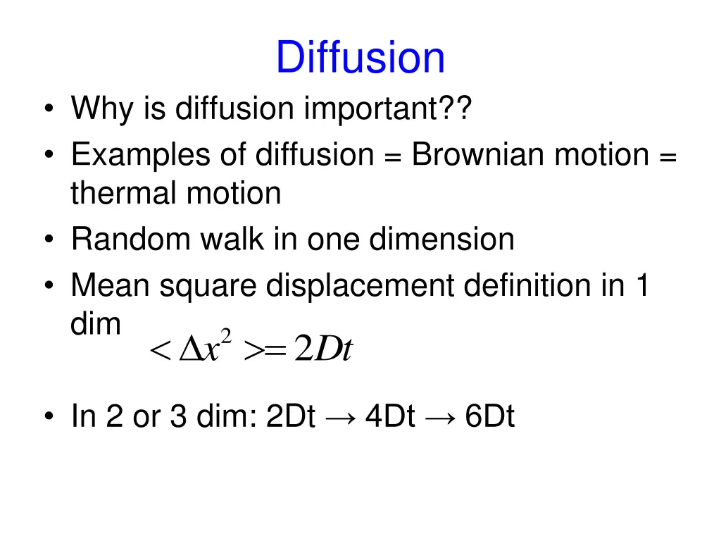 diffusion