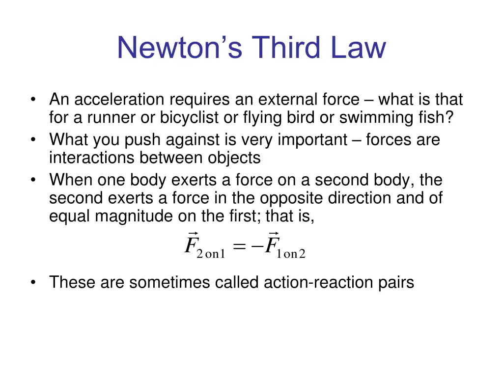 newton s third law