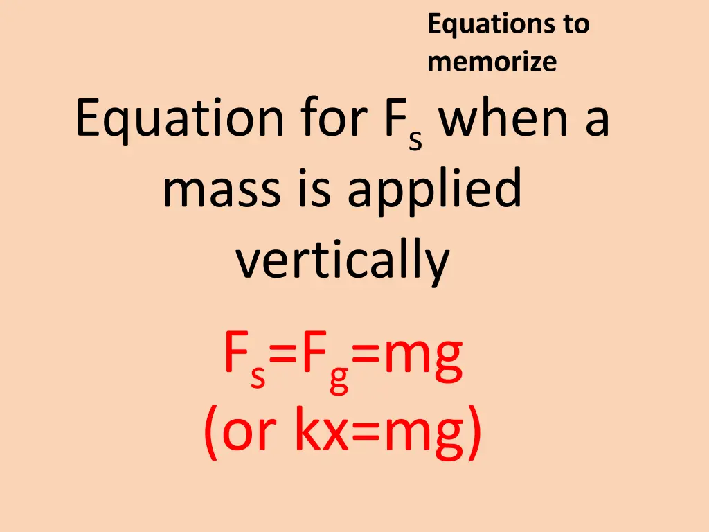 equations to memorize 10