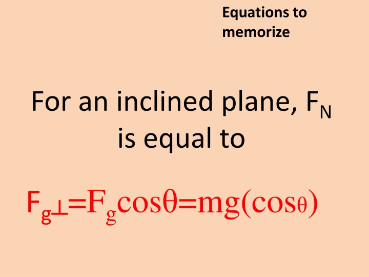 equations to memorize