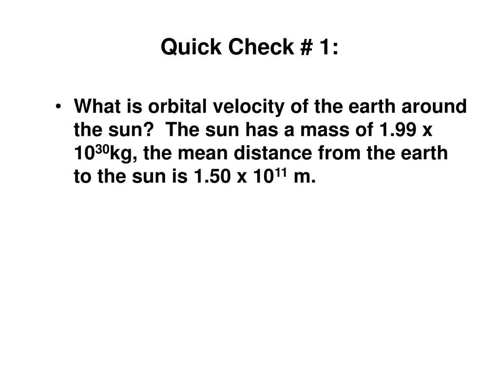 quick check 1