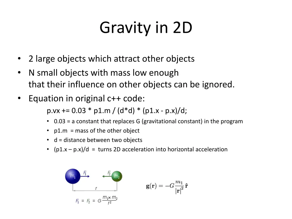 gravity in 2d