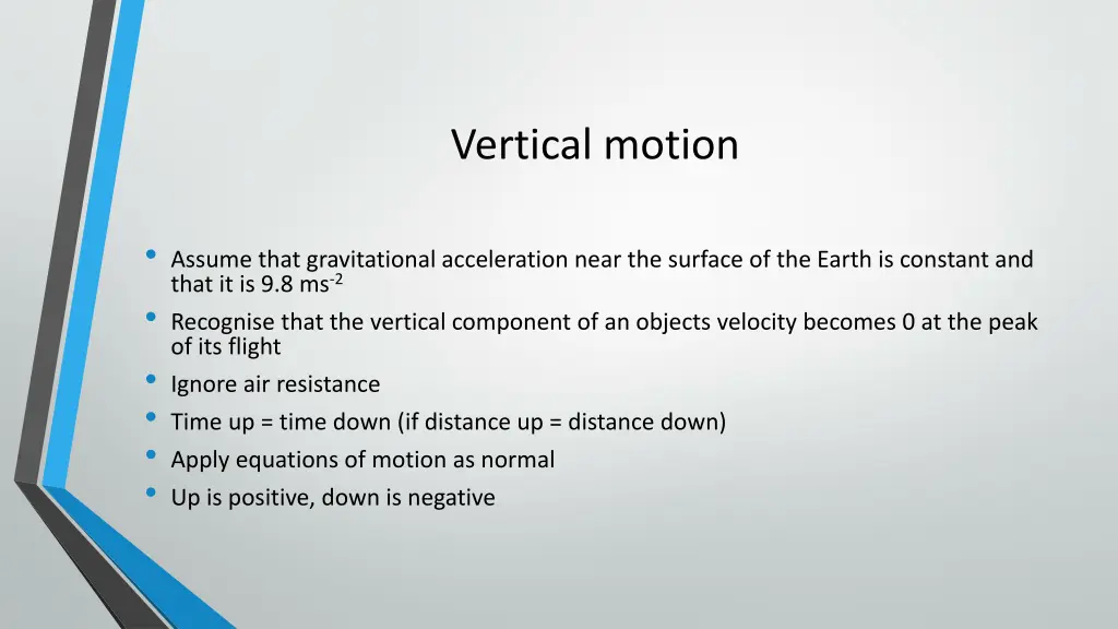 vertical motion