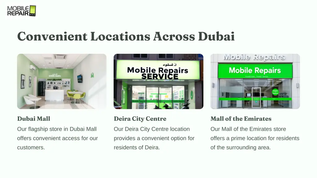 convenient locations across dubai