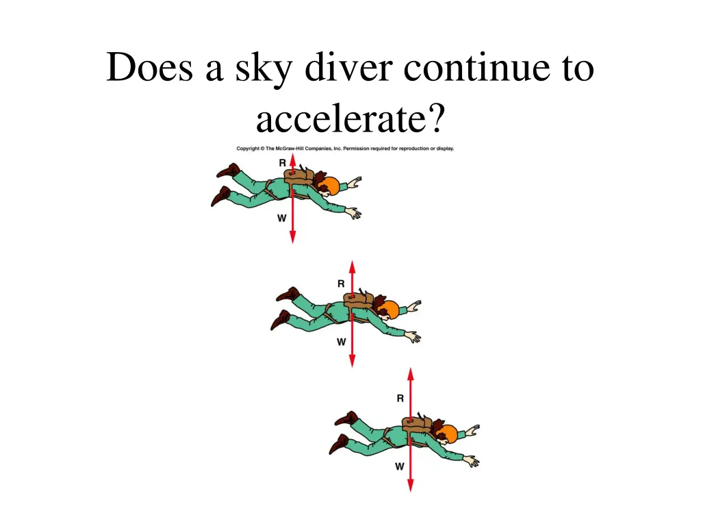 does a sky diver continue to accelerate