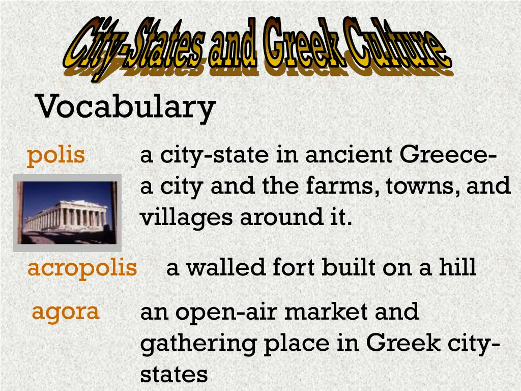 city states and greek culture