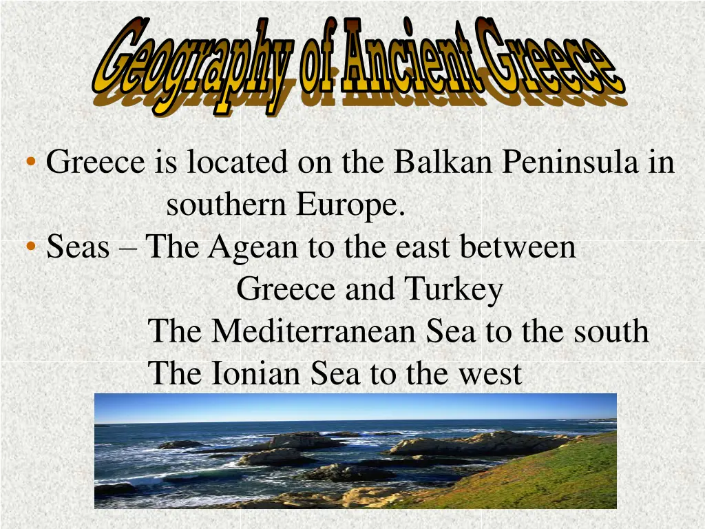 geography of ancient greece