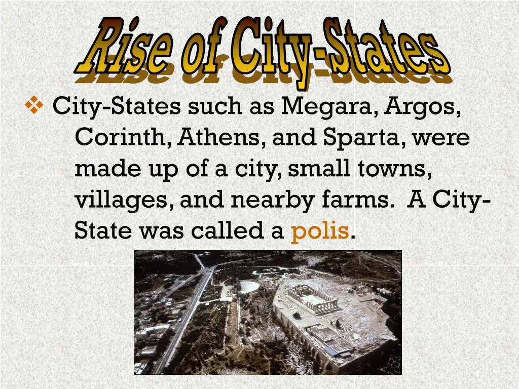 rise of city states