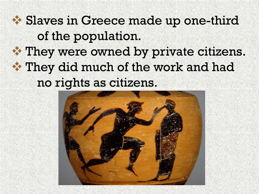 slaves in greece made up one third