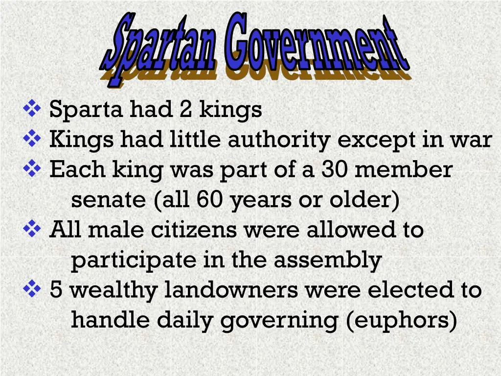 spartan government