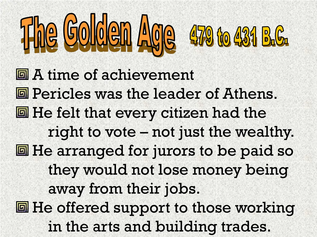 the golden age479 to 431 b c