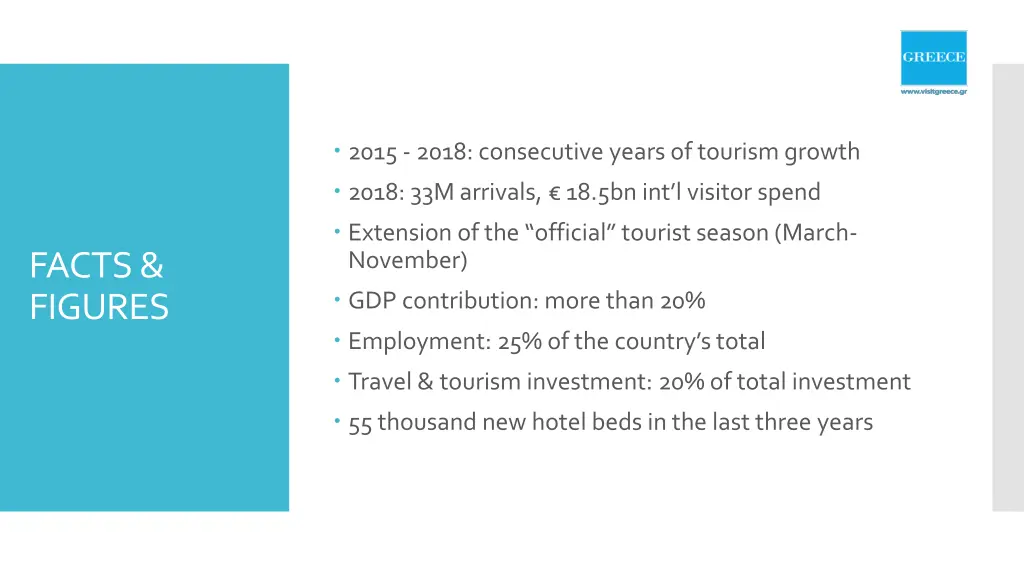 2015 2018 consecutive years of tourism growth