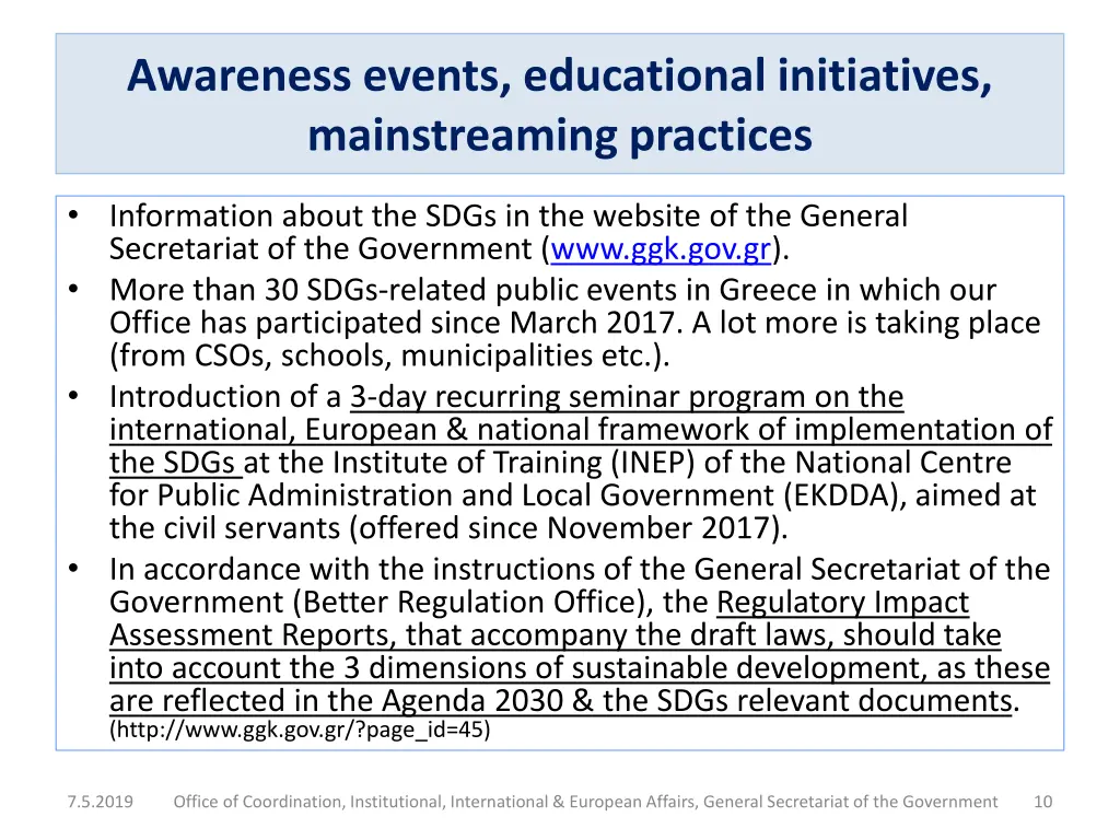 awareness events educational initiatives