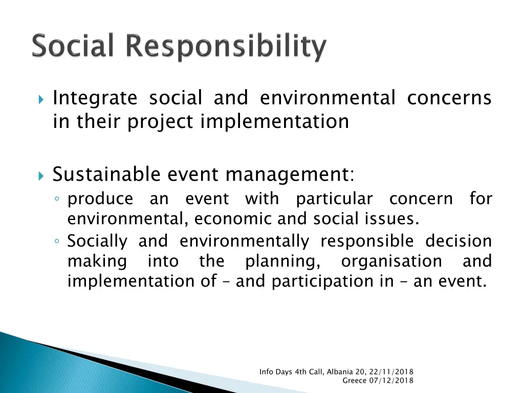 integrate social and environmental concerns