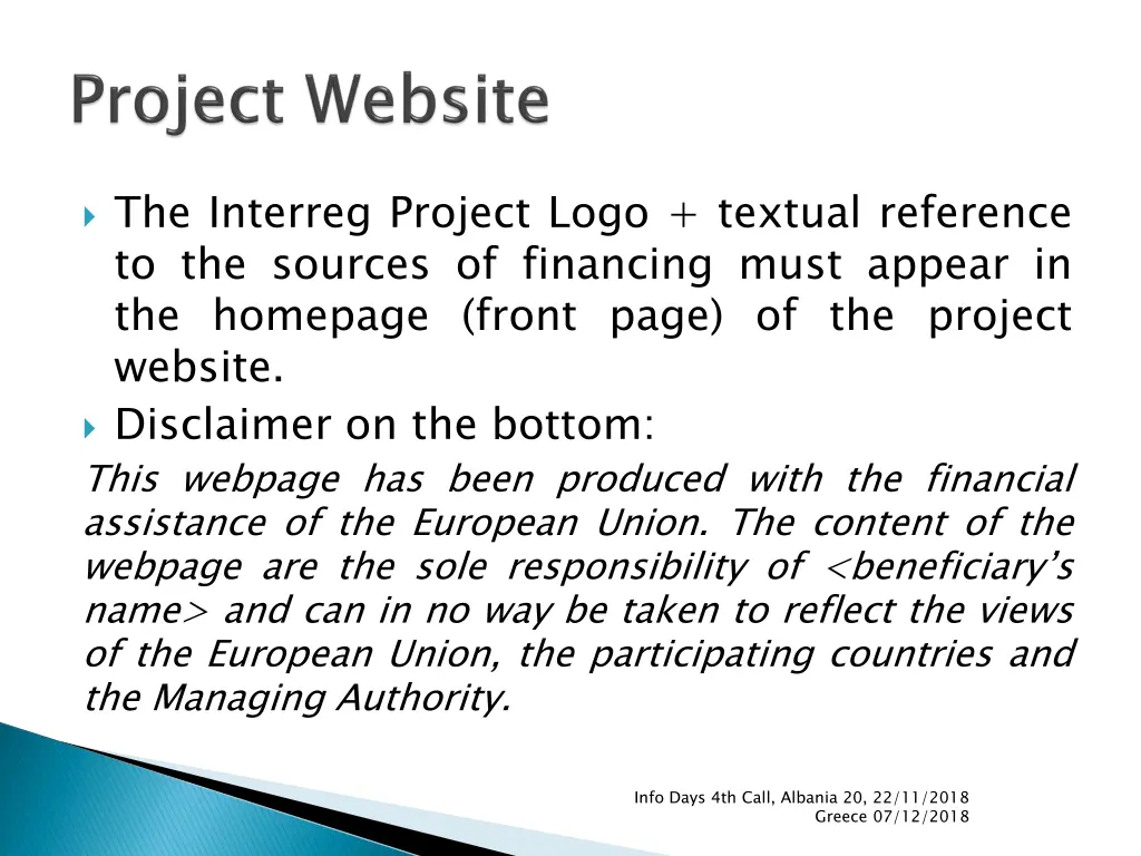 the interreg project logo textual reference