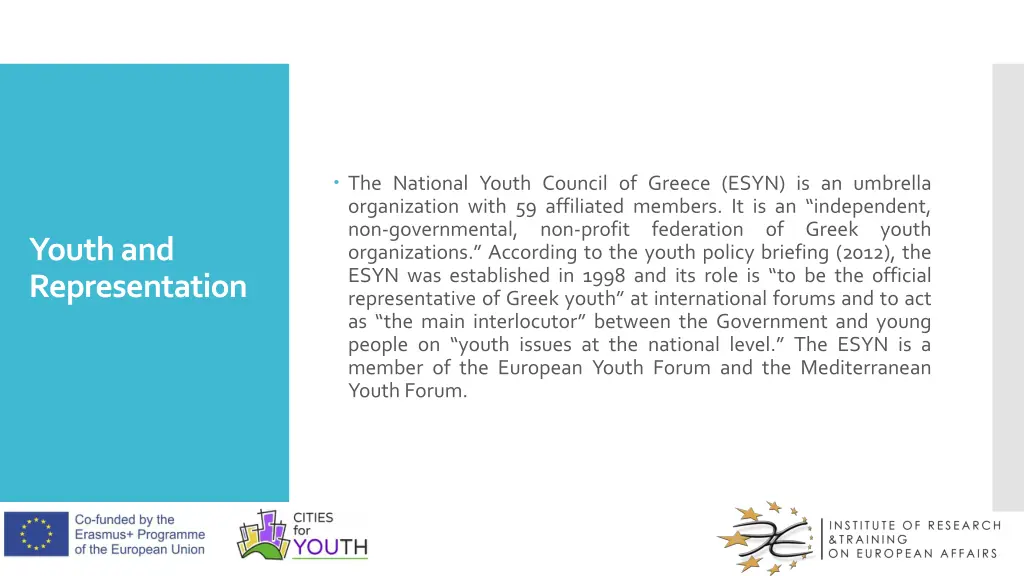 the national youth council of greece esyn