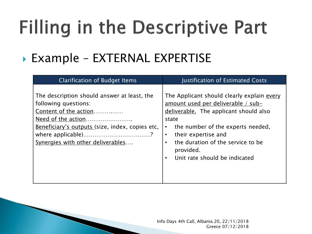 example external expertise