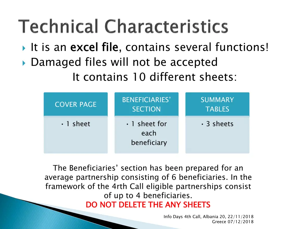 it is an excel damaged files will not be accepted