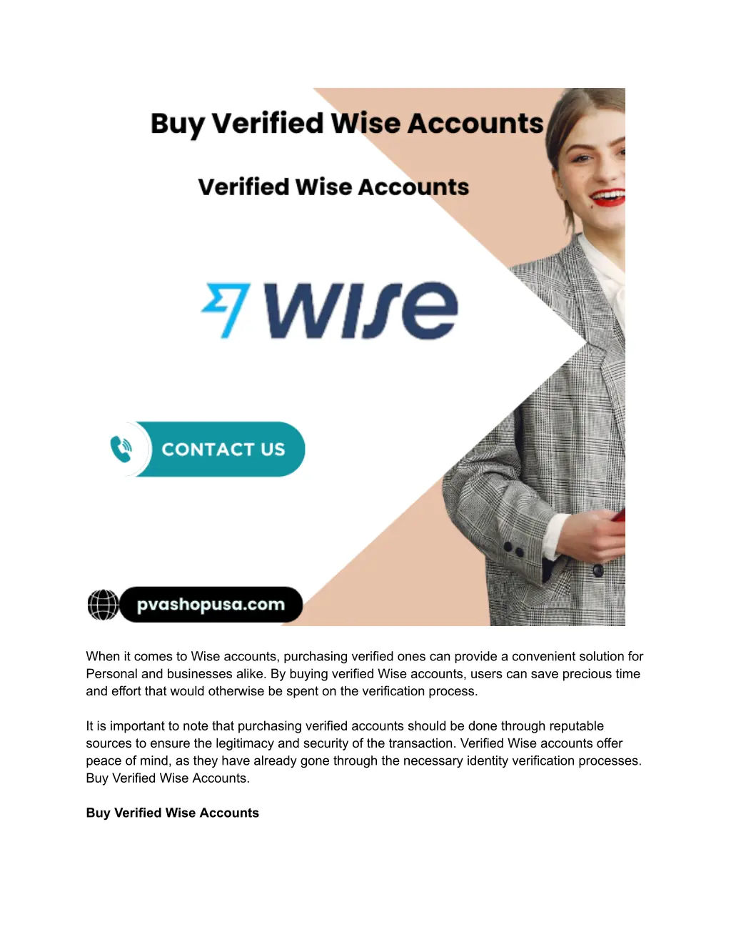 when it comes to wise accounts purchasing