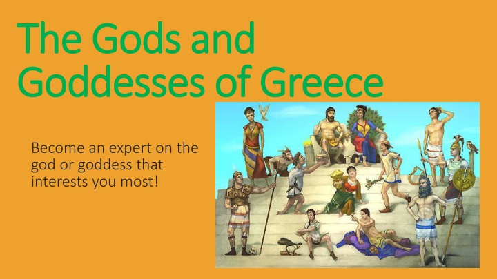 the gods and the gods and goddesses of greece