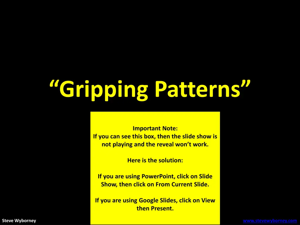 gripping patterns 1