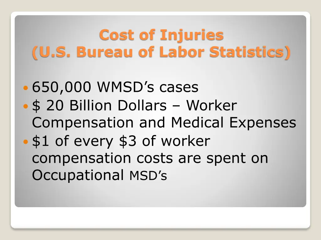 cost of injuries