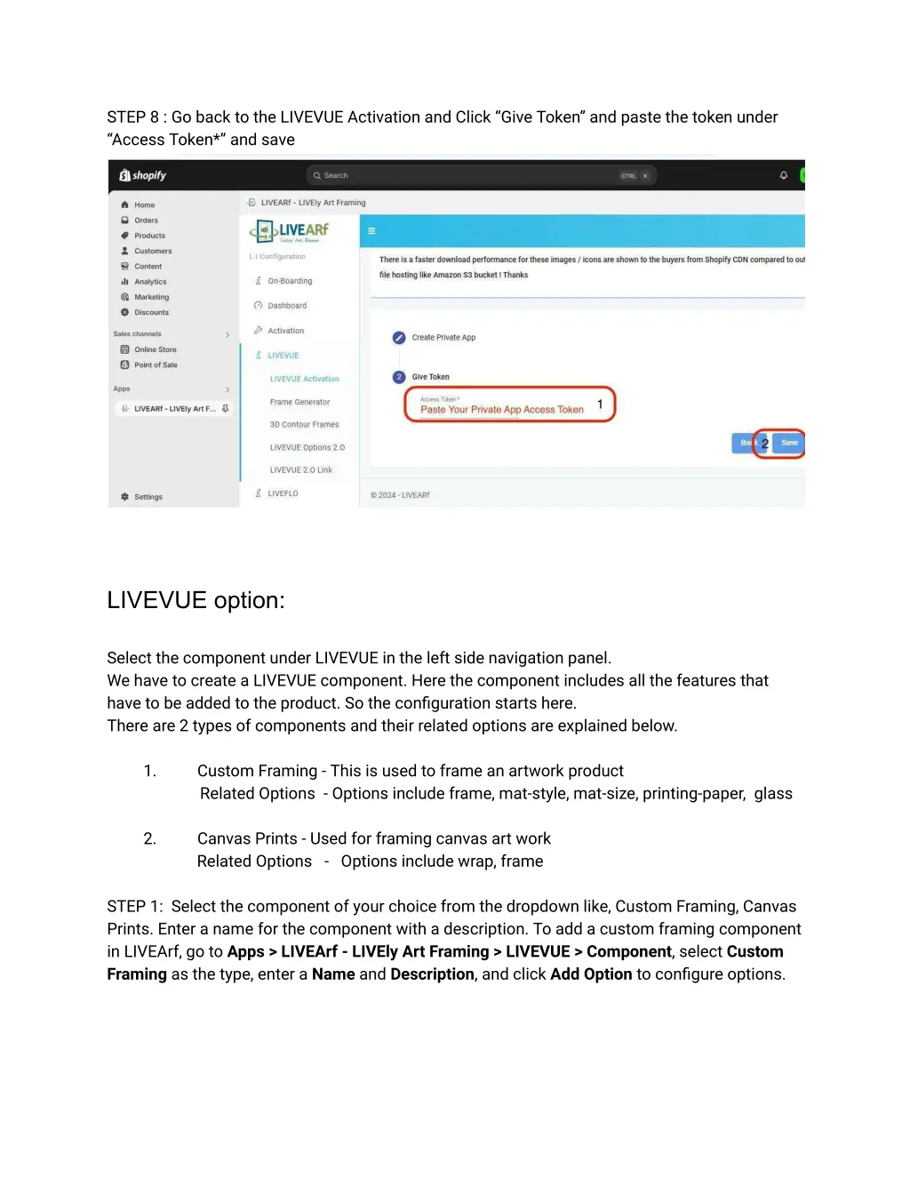 step 8 go back to the livevue activation