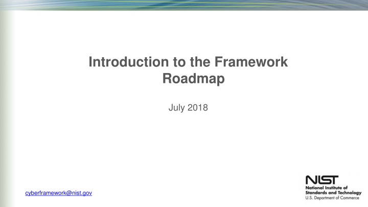 introduction to the framework roadmap