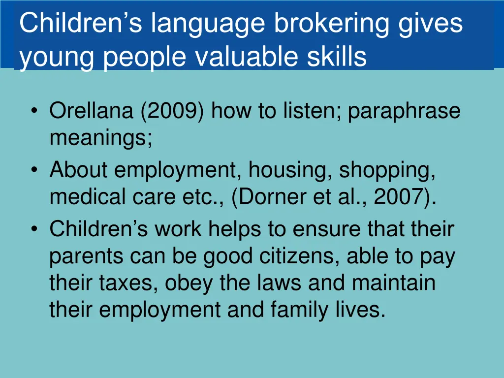 children s language brokering gives young people