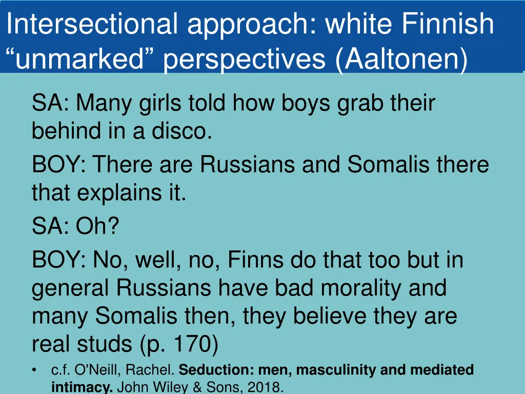 intersectional approach white finnish unmarked