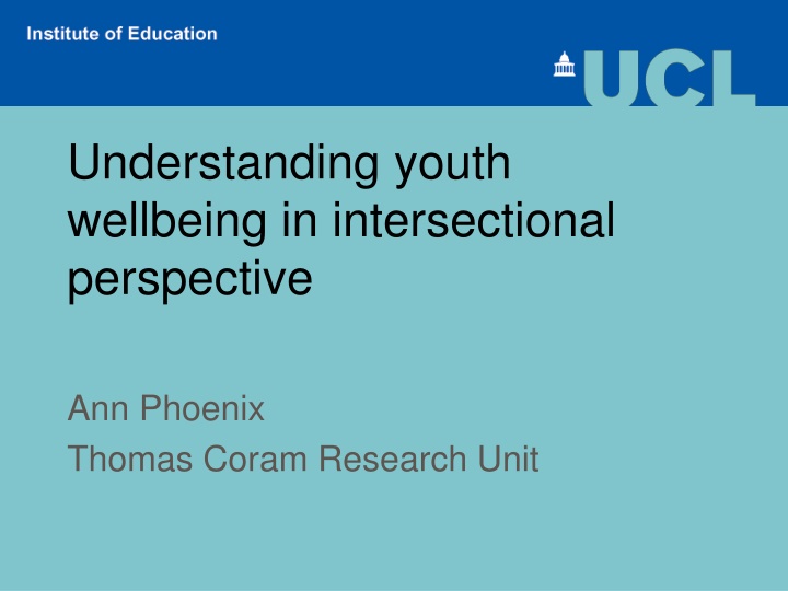 understanding youth wellbeing in intersectional