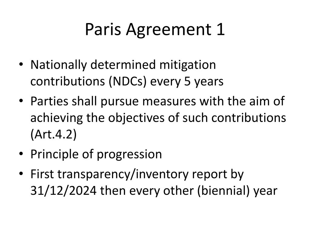 paris agreement 1