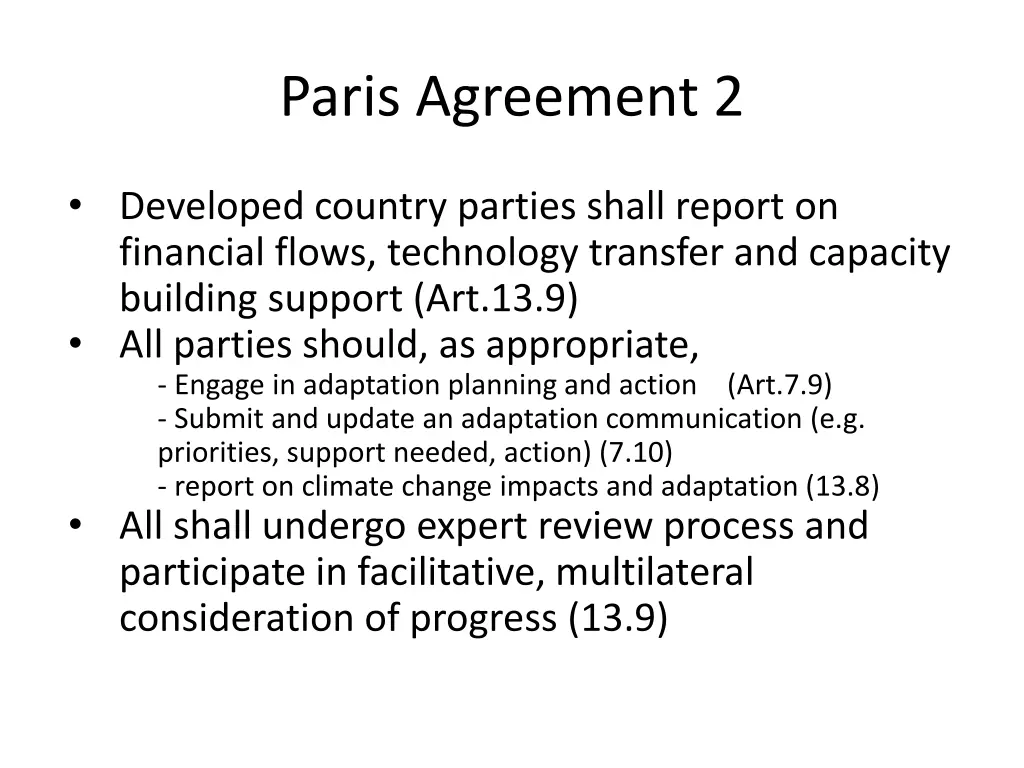 paris agreement 2