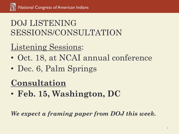 national congress of american indians