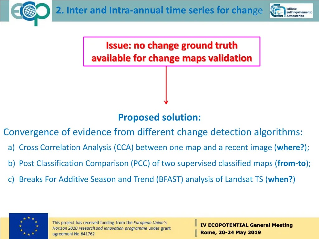 2 inter and intra annual time series for chan ge