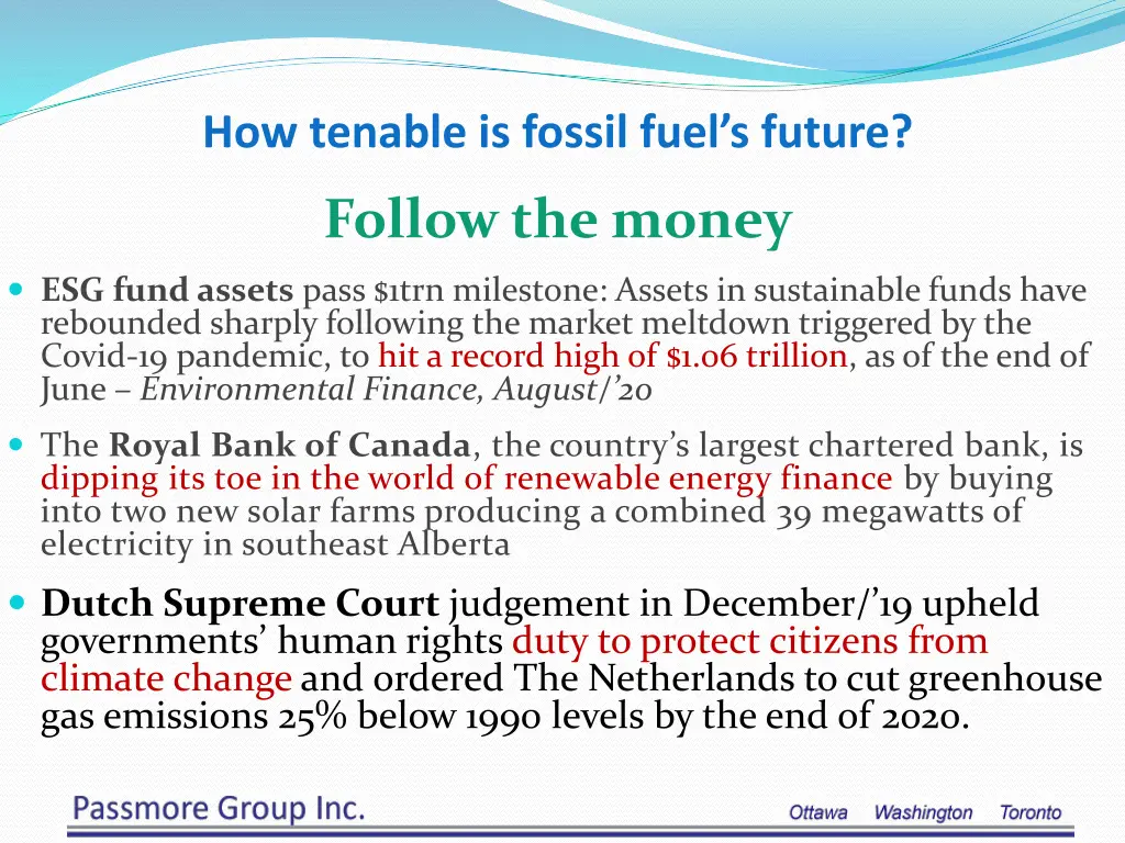 how tenable is fossil fuel s future 1