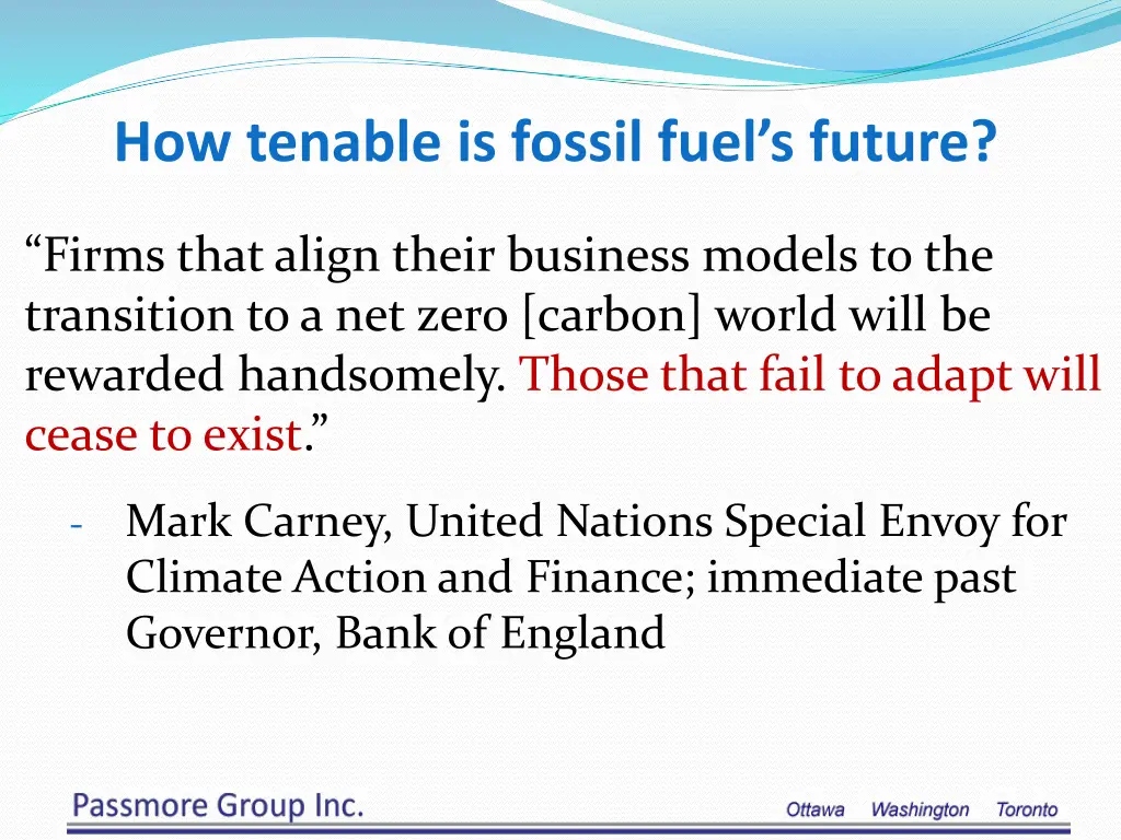 how tenable is fossil fuel s future