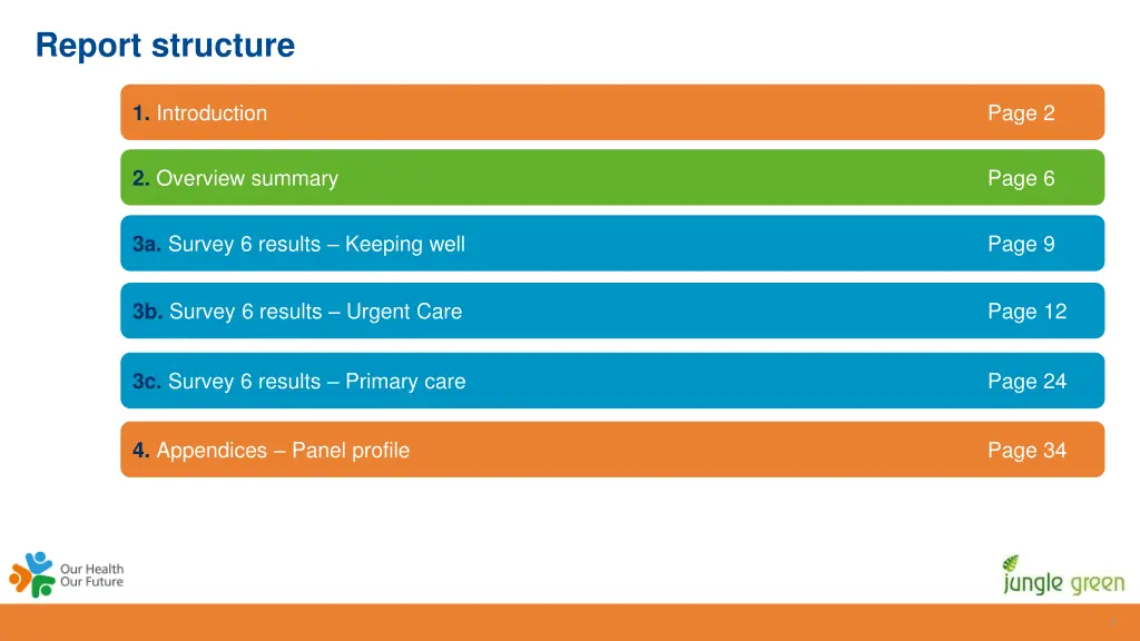 report structure