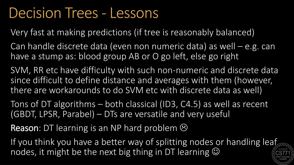 decision trees lessons