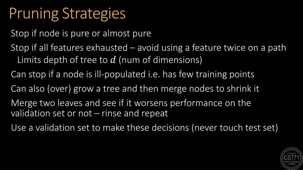 pruning strategies