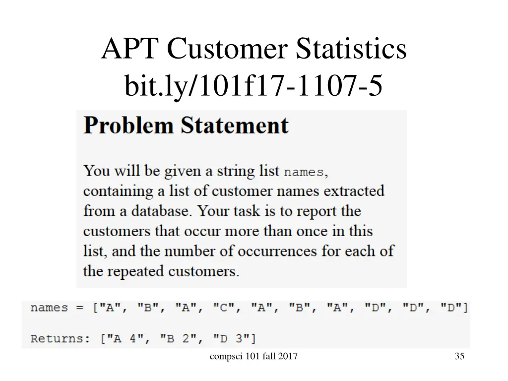 apt customer statistics bit ly 101f17 1107 5